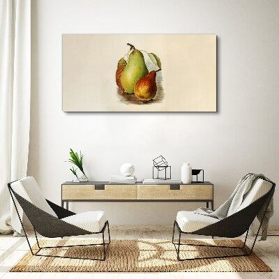 Fruit composition of pears Canvas wall art