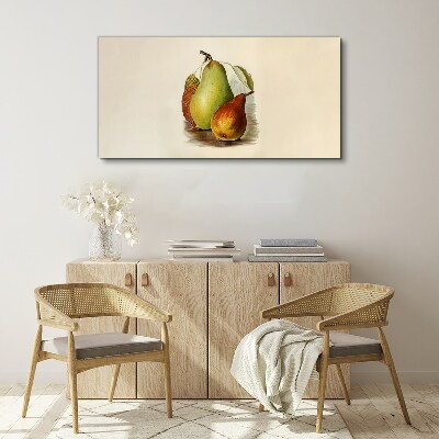 Fruit composition of pears Canvas wall art