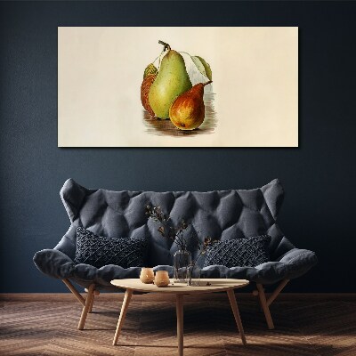 Fruit composition of pears Canvas wall art