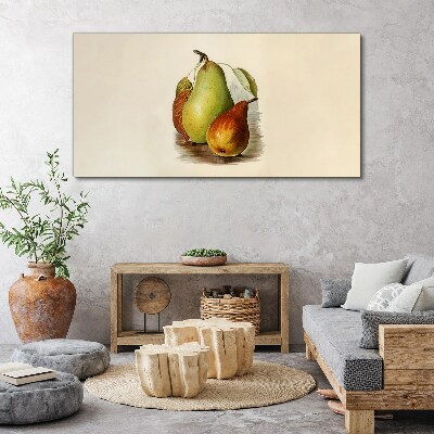 Fruit composition of pears Canvas wall art