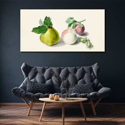 Fruit branch leaves Canvas Wall art