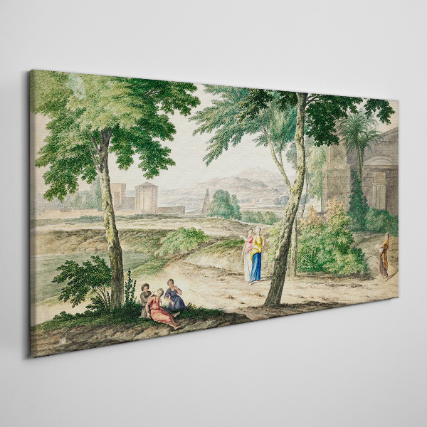 A scene from ancient life Print on canvas
