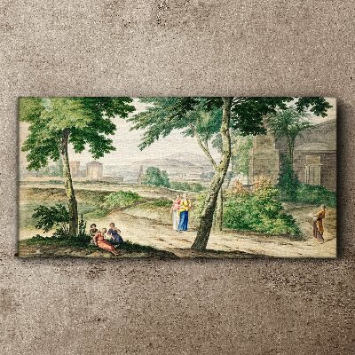 A scene from ancient life Print on canvas