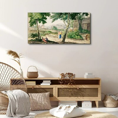 A scene from ancient life Print on canvas