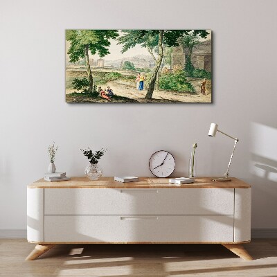 A scene from ancient life Print on canvas