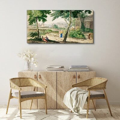A scene from ancient life Print on canvas