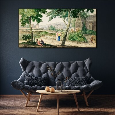 A scene from ancient life Print on canvas