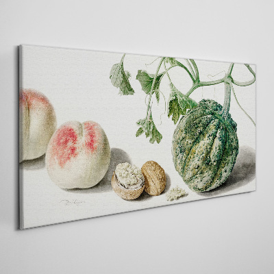 Fruits and nuts in harmony Canvas wall art