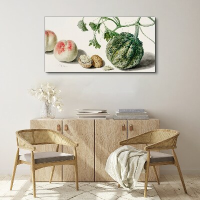 Fruits and nuts in harmony Canvas wall art