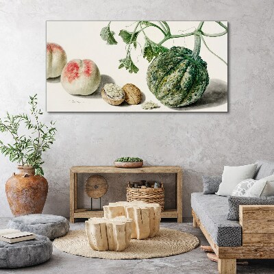 Fruits and nuts in harmony Canvas wall art
