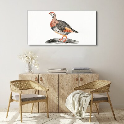 Bird elegance in pastel colors Print on canvas