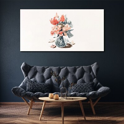 Figure flowers plant Canvas Wall art