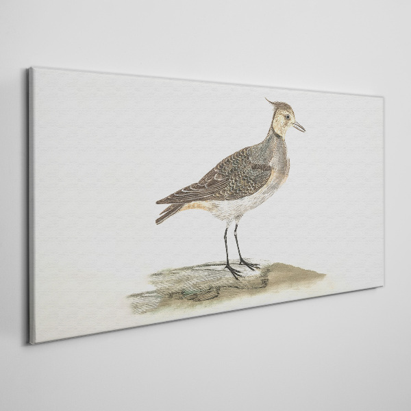 An elegant bird against the backdrop of nature Canvas wall art