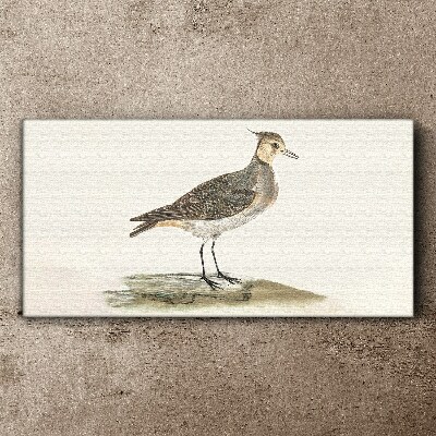 An elegant bird against the backdrop of nature Canvas wall art