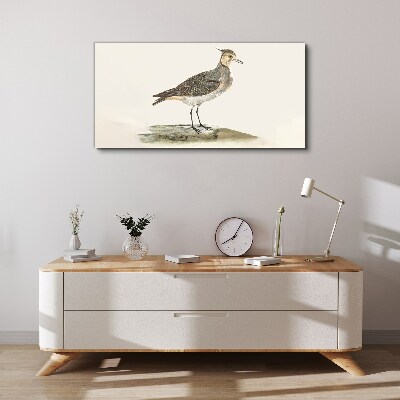 An elegant bird against the backdrop of nature Canvas wall art