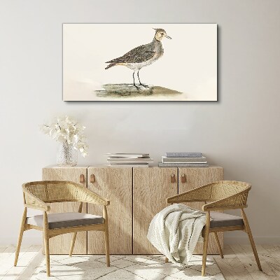 An elegant bird against the backdrop of nature Canvas wall art