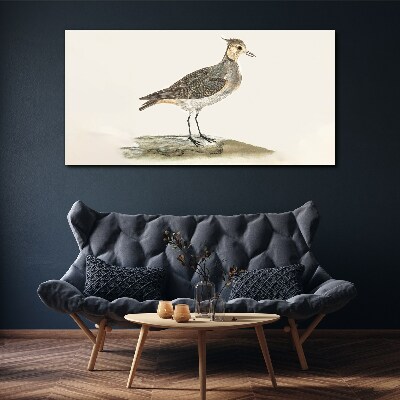An elegant bird against the backdrop of nature Canvas wall art