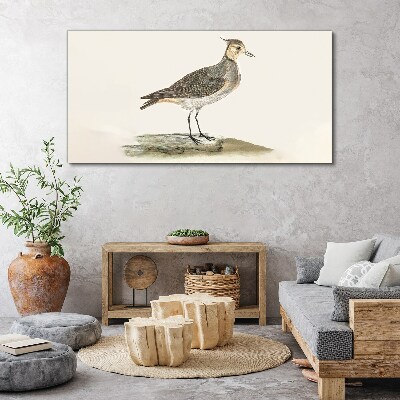 An elegant bird against the backdrop of nature Canvas wall art