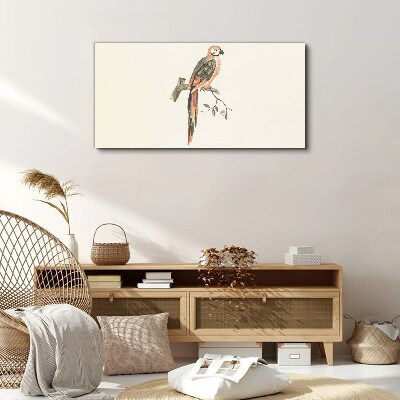 Animal bird branch Canvas Wall art