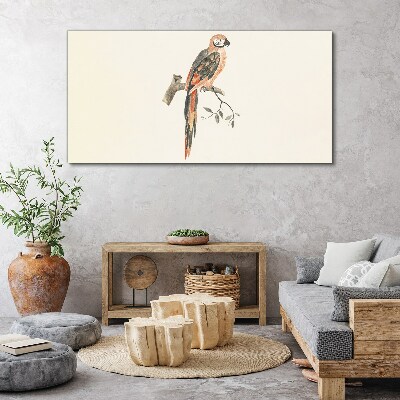 Animal bird branch Canvas Wall art