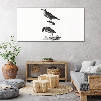 Birds on a branch Canvas wall art