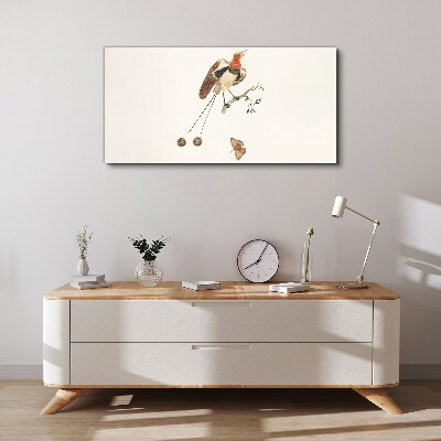 Animal bird branch Canvas Wall art