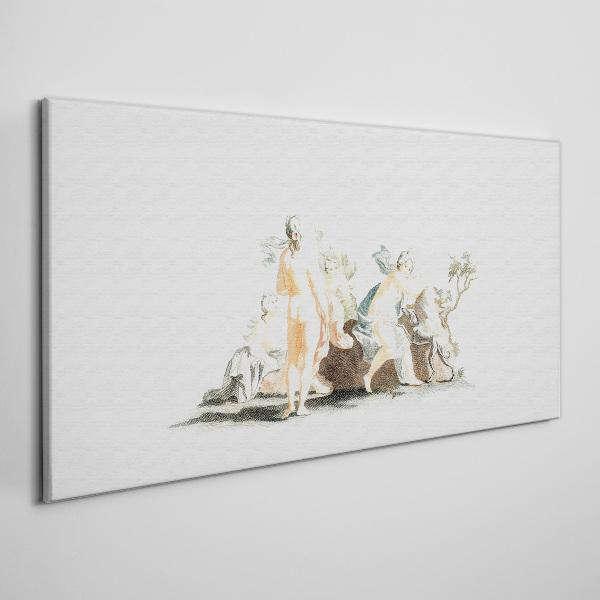 Mythological scene with characters Canvas wall art
