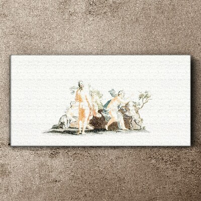 Mythological scene with characters Canvas wall art
