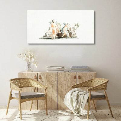 Mythological scene with characters Canvas wall art