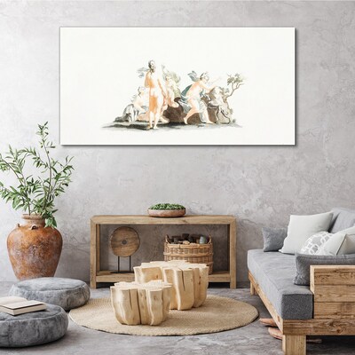 Mythological scene with characters Canvas wall art