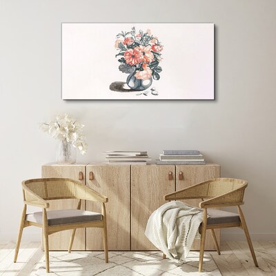Flowers in a vase Print on canvas