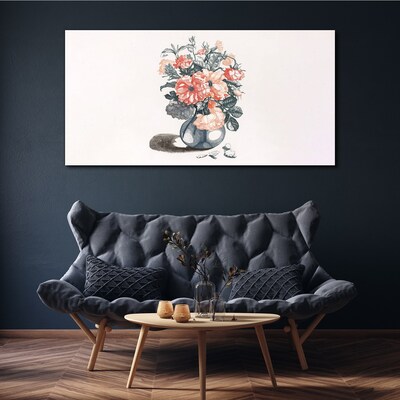 Flowers in a vase Print on canvas