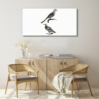 Birds on a branch Canvas wall art