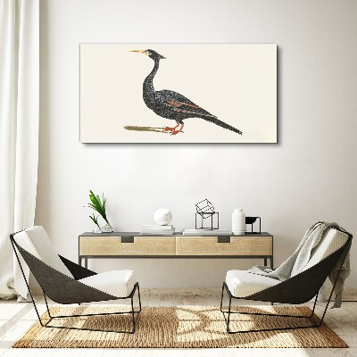 Drawing animal bird Canvas Wall art