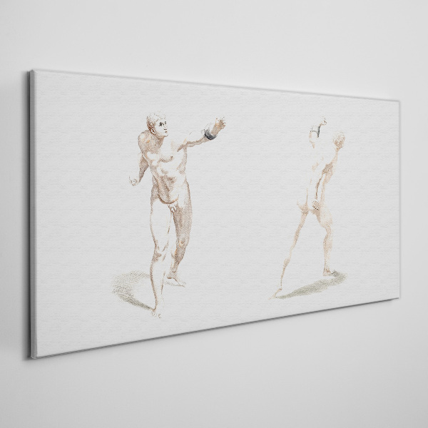 Movement and expression in the act Print on canvas