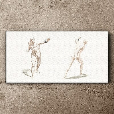 Movement and expression in the act Print on canvas