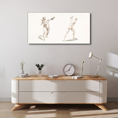 Movement and expression in the act Print on canvas