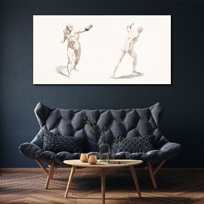 Movement and expression in the act Print on canvas
