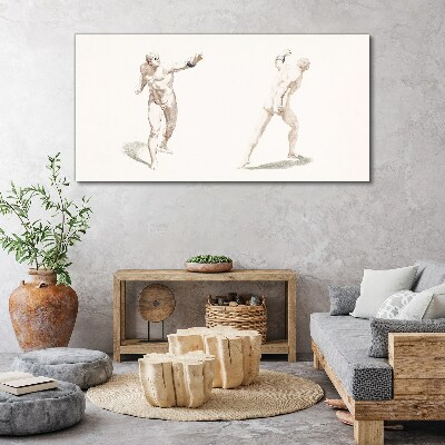 Movement and expression in the act Print on canvas