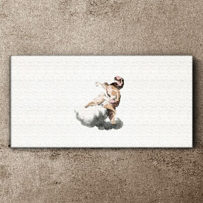 Angel on a cloud Print on canvas