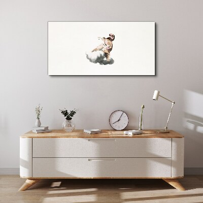Angel on a cloud Print on canvas