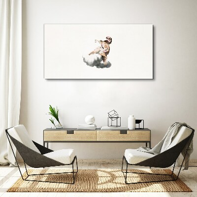 Angel on a cloud Print on canvas