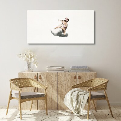 Angel on a cloud Print on canvas