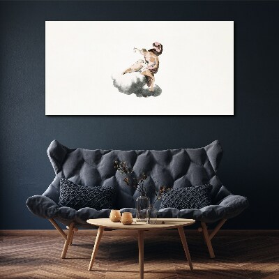 Angel on a cloud Print on canvas