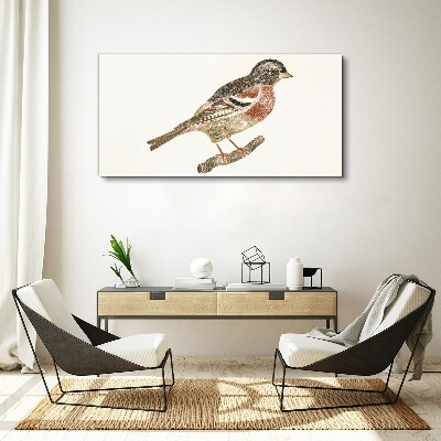 Bird on a branch Canvas wall art