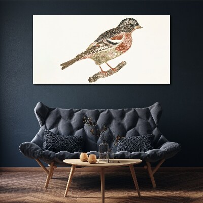 Figure animal bird branch Canvas Wall art