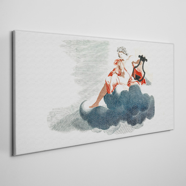 Musical Muse in the Clouds Canvas wall art