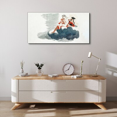 Musical Muse in the Clouds Canvas wall art