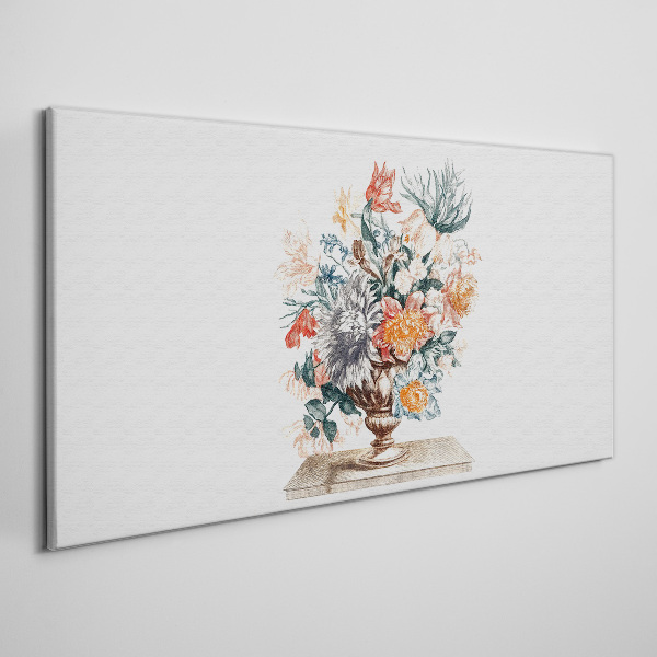 Figure flowers plant Canvas Wall art