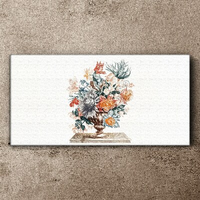 Figure flowers plant Canvas Wall art